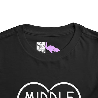 Middle Sister (Heart) Toddler Tee