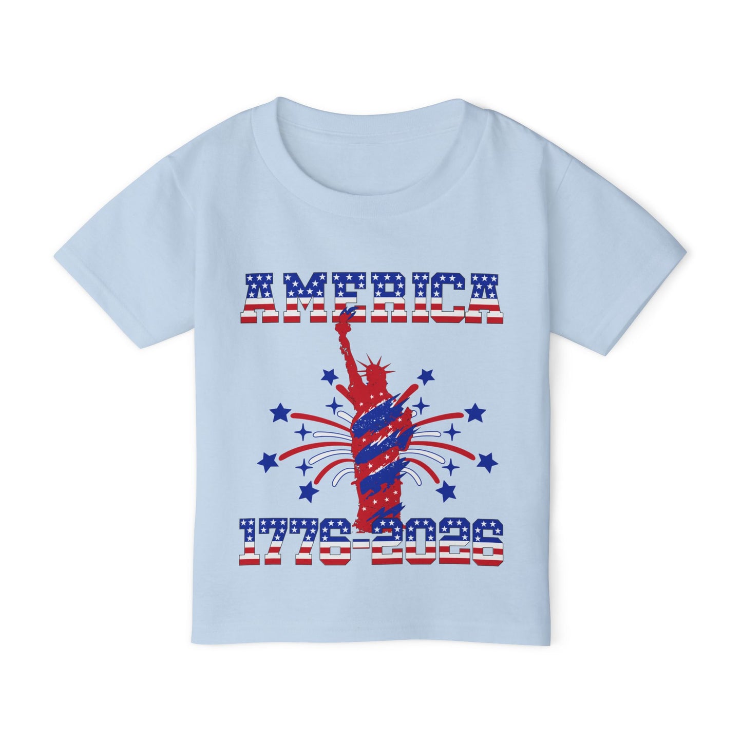 America 1776-2026 (Statue of Liberty) Heavy Cotton™ Toddler T-shirt