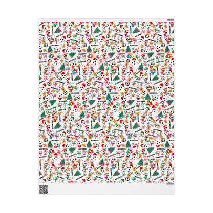 Christmas Soccer Custom Name Wrapping Paper (Micheal)