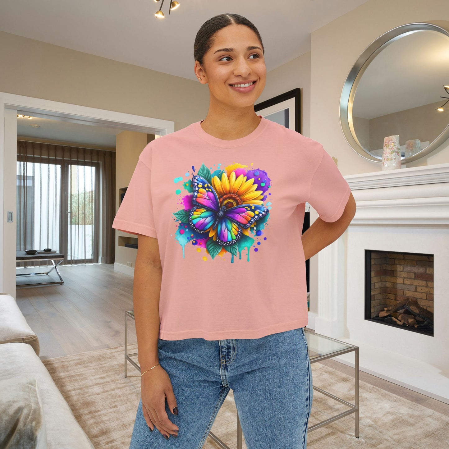 Bloom & Flutter Women's Boxy Tee