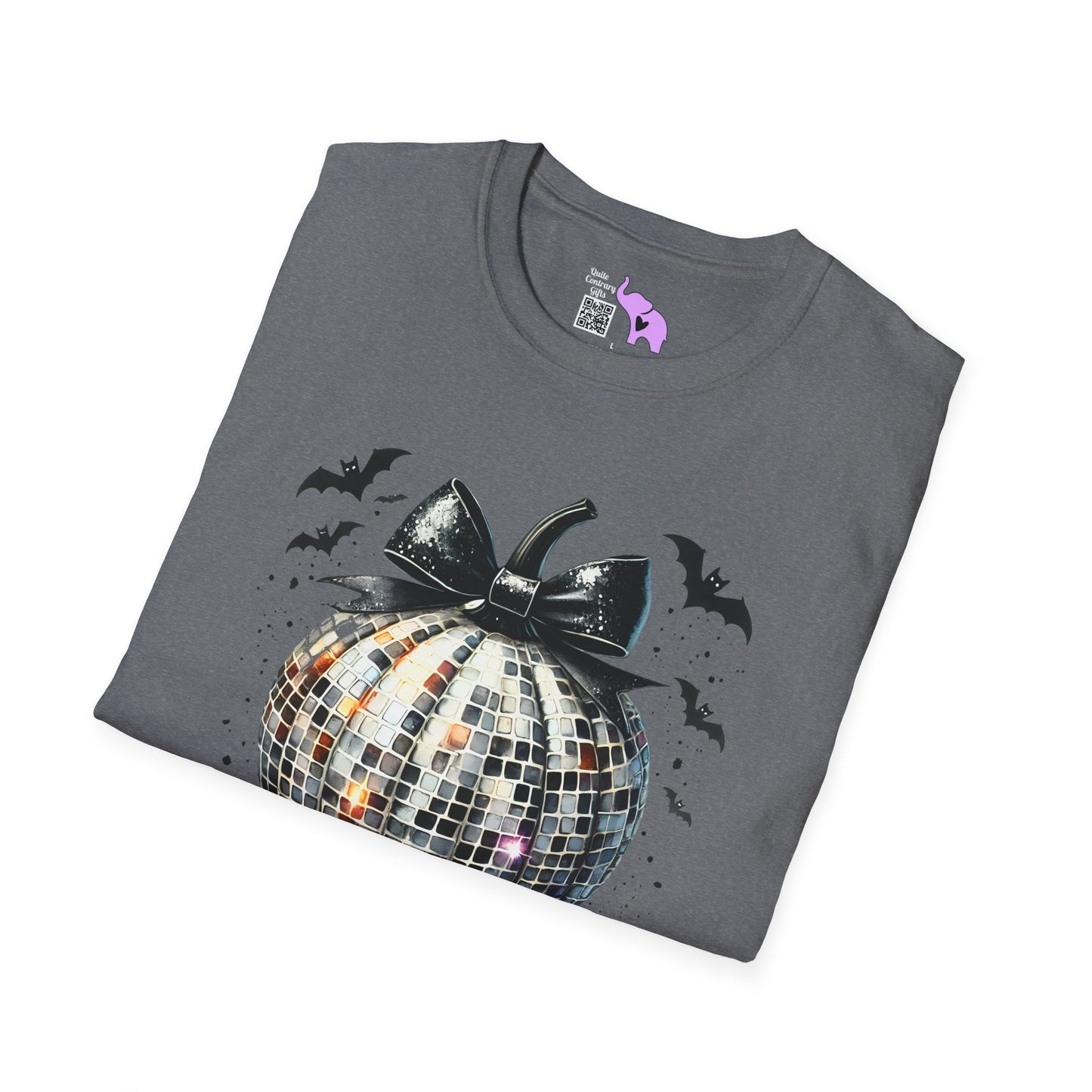Silver Disco Pumpkin Adult T-shirt