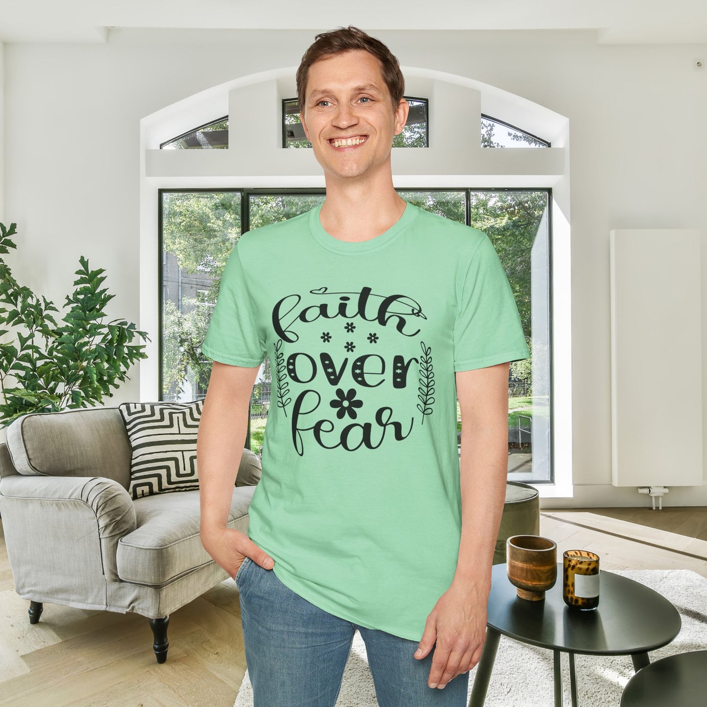 Faith Over Fear Adult T-shirt