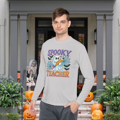 Spooky Teacher Adult Long Sleeve Tee