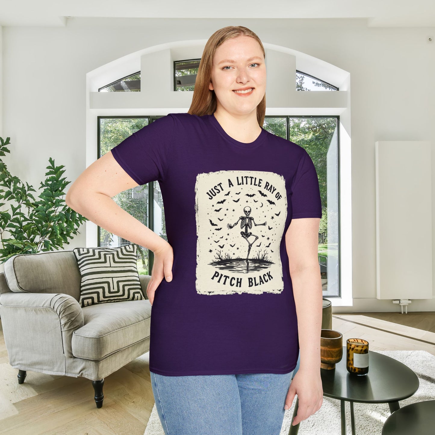 Just A Little Ray of Pitch Black Adult T-shirt