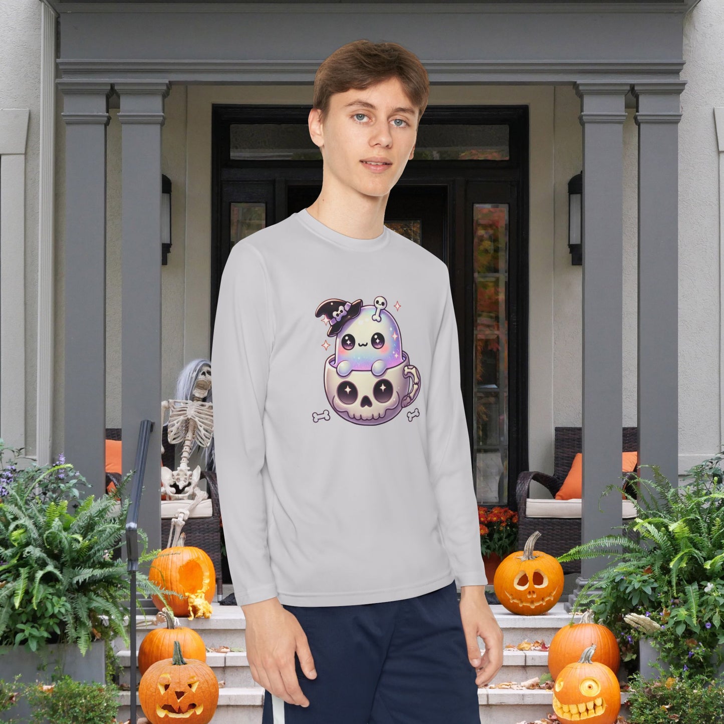 Skully Sips Youth Long Sleeve Tee