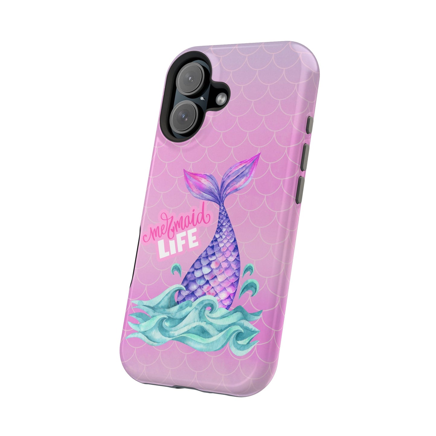 Pink Mermaid Life MagSafe® Compatible Tough Case for iPhone