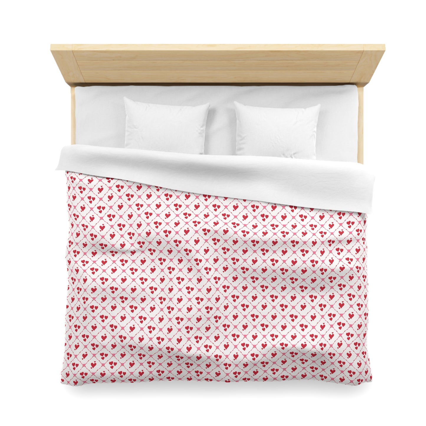 Cupid’s Lattice Microfiber Duvet Cover
