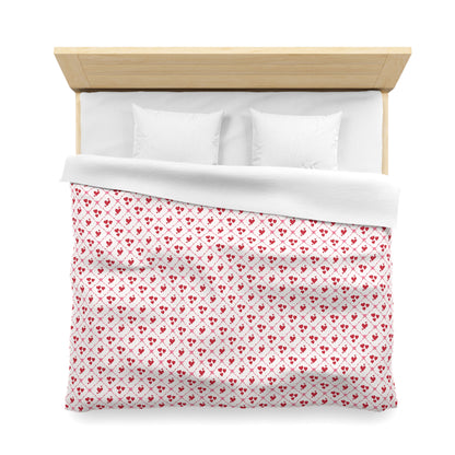 Cupid’s Lattice Microfiber Duvet Cover