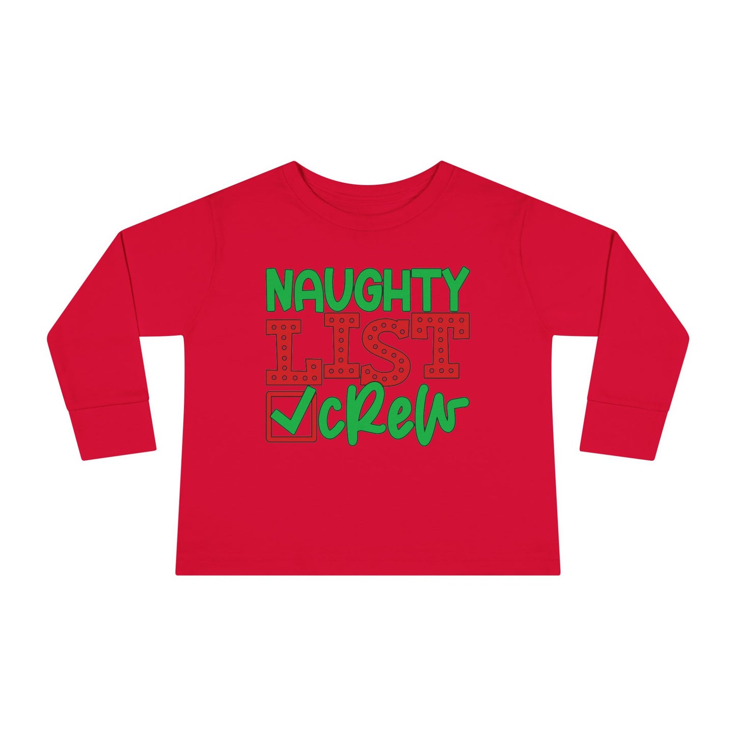 Naughty List Crew Toddler Long Sleeve Tee