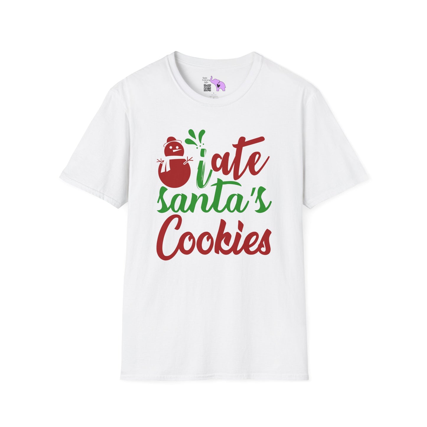 I Ate Santa's Cookies Adult T-shirt
