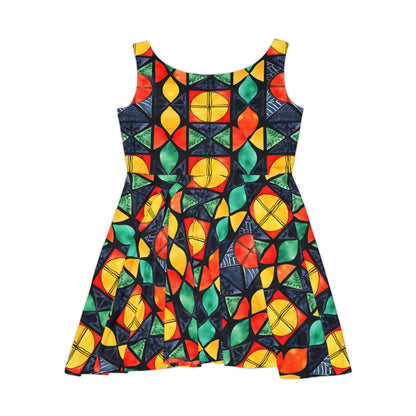 Candlelight Burst Women's Skater Dress