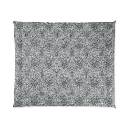 Grey & White Mandala Comforter