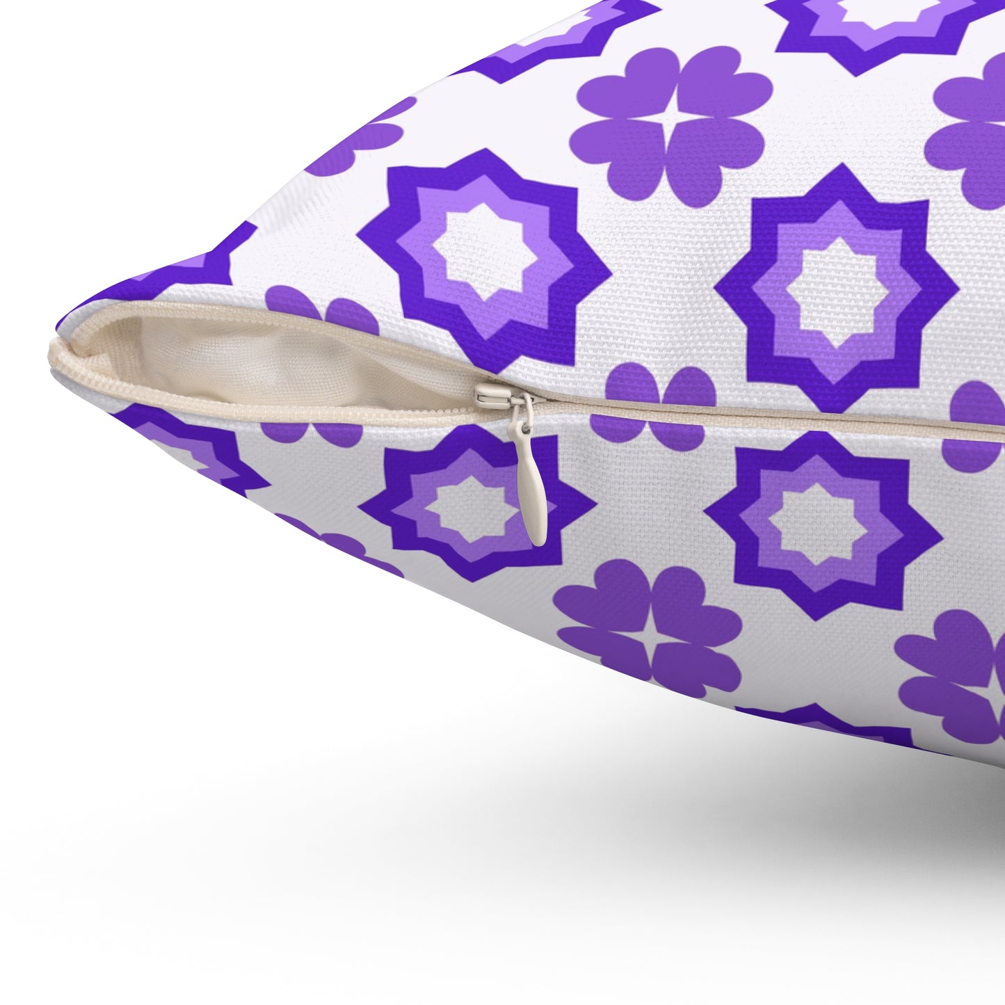Purple Prism Garden Throw Pillow