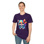 Cute Colorful Kitten w/Butterfly T-shirt