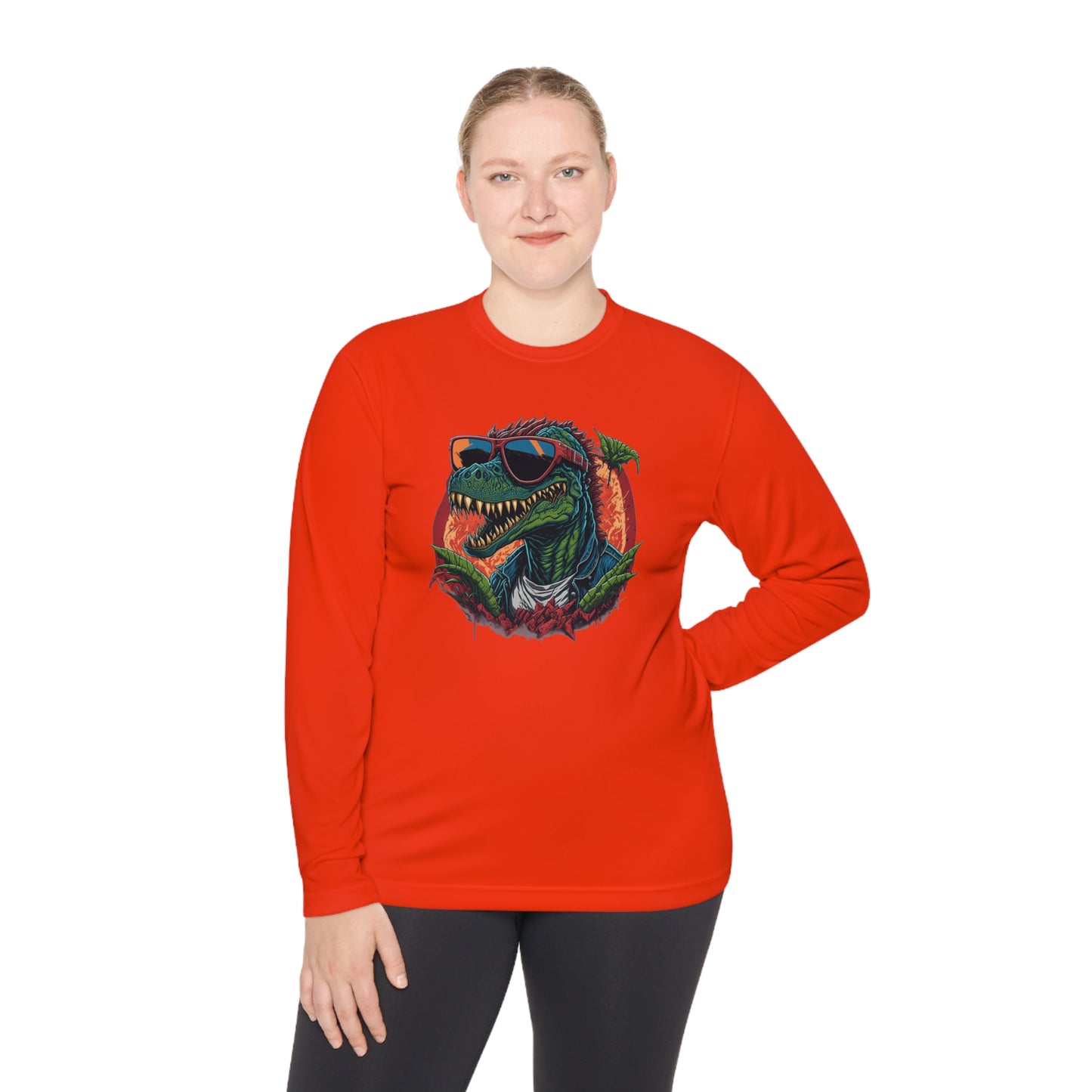 Cool Dinosaur Adult Long Sleeve Tee