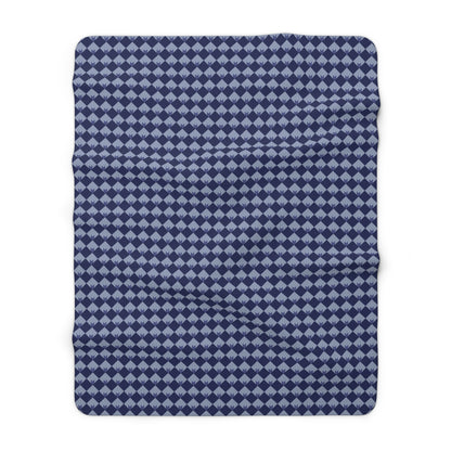 Diamond Bloom-Navy & Periwinkle Basic Bedding Set