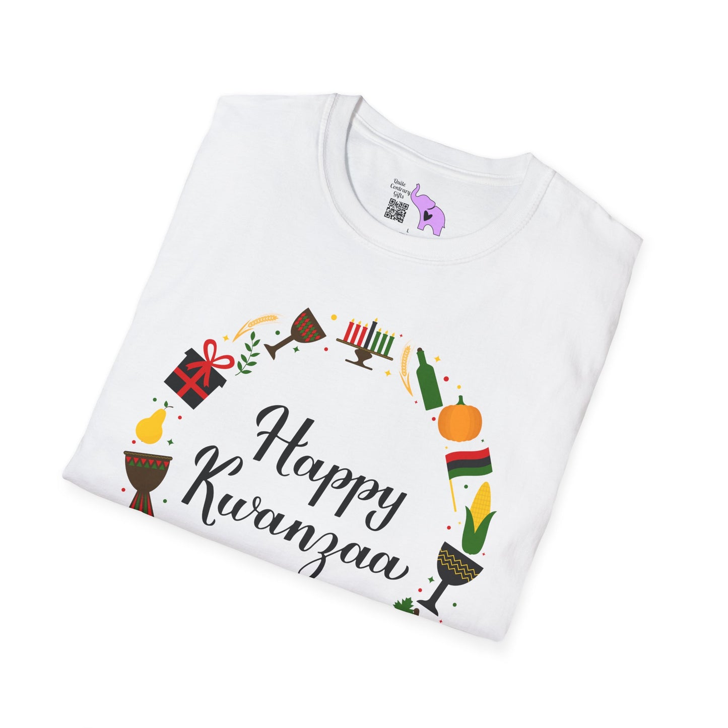 Happy Kwanzaa Wreath Adult T-shirt