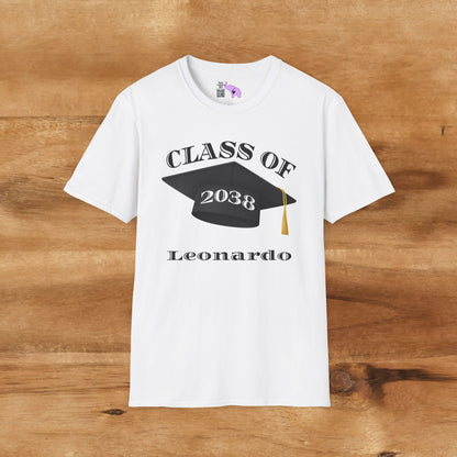 Class of 2038 Unisex Tshirt for 2026/27 First Grader (Style 2)