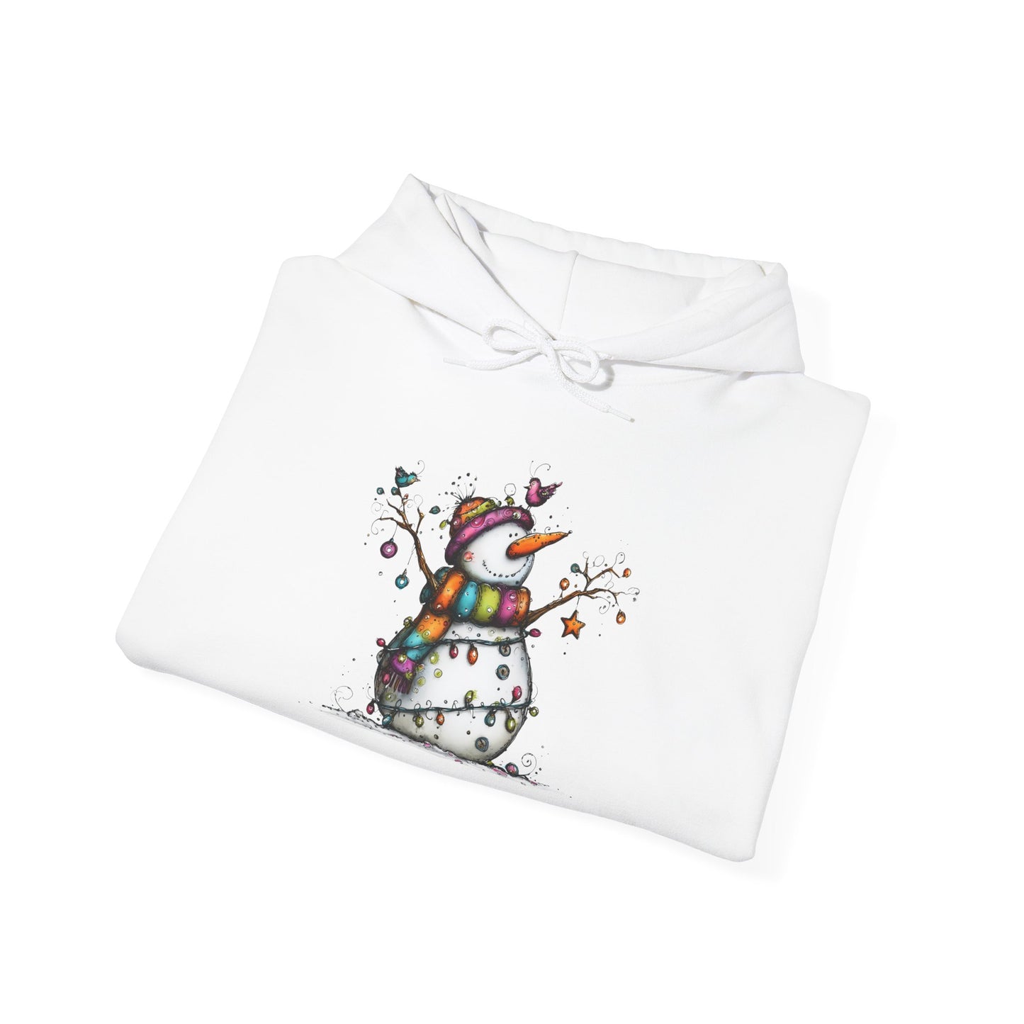 The Snowman Who Loved Butterflies Adult Heavy Blend™ Hoodie