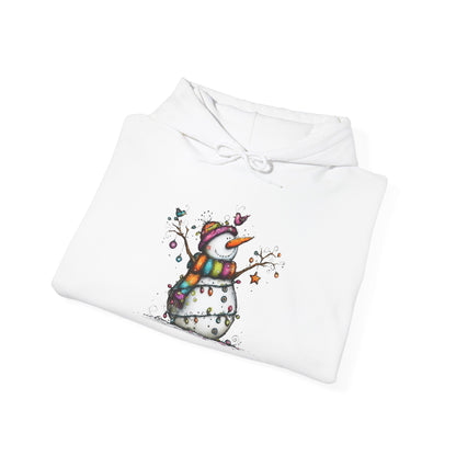 The Snowman Who Loved Butterflies Adult Heavy Blend™ Hoodie
