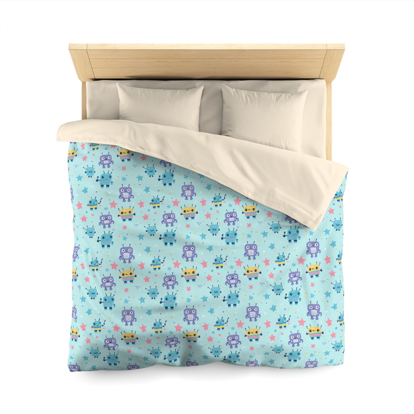 Robo Galaxy Giggles Microfiber Duvet Cover