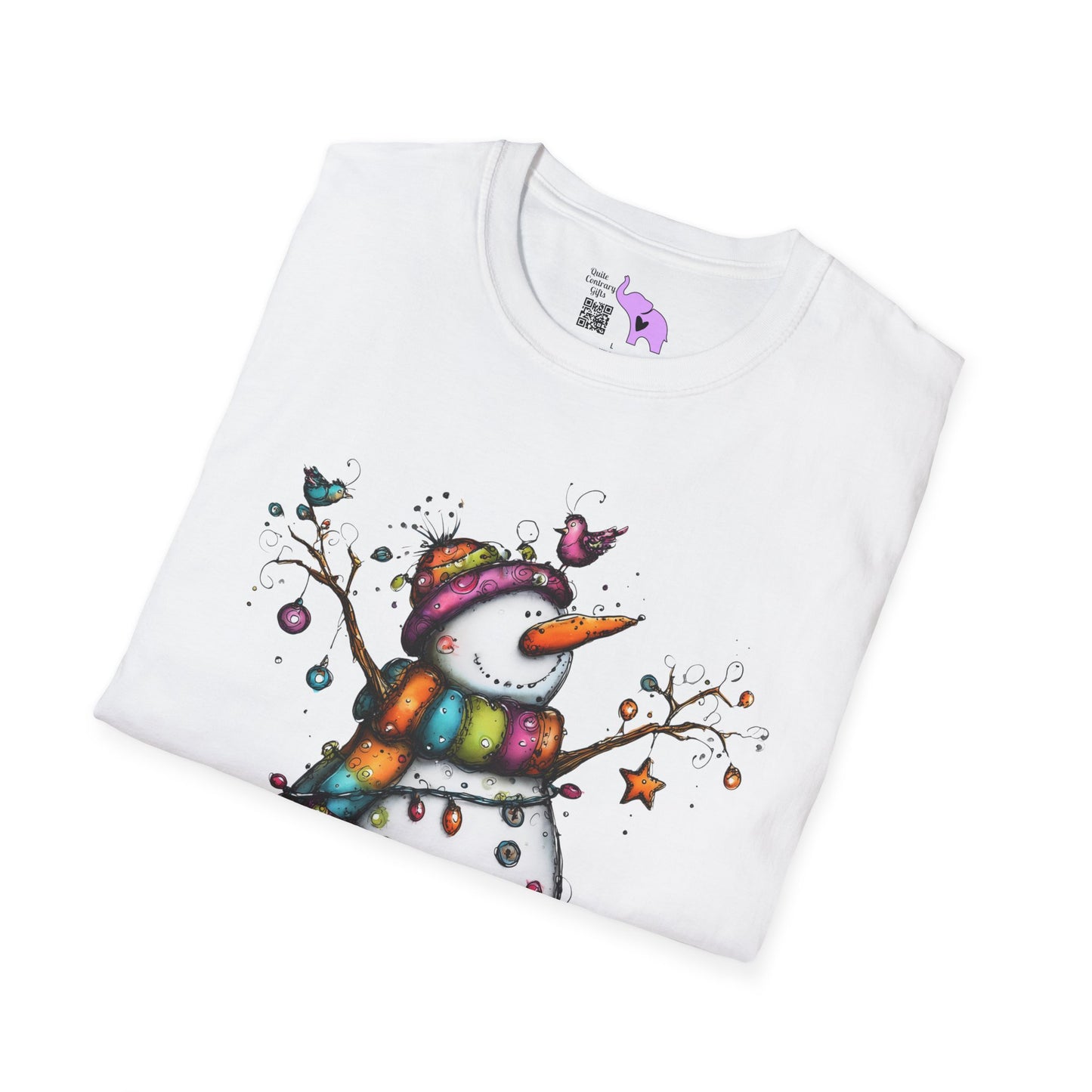 The Snowman Who Loved Butterflies Adult T-shirt