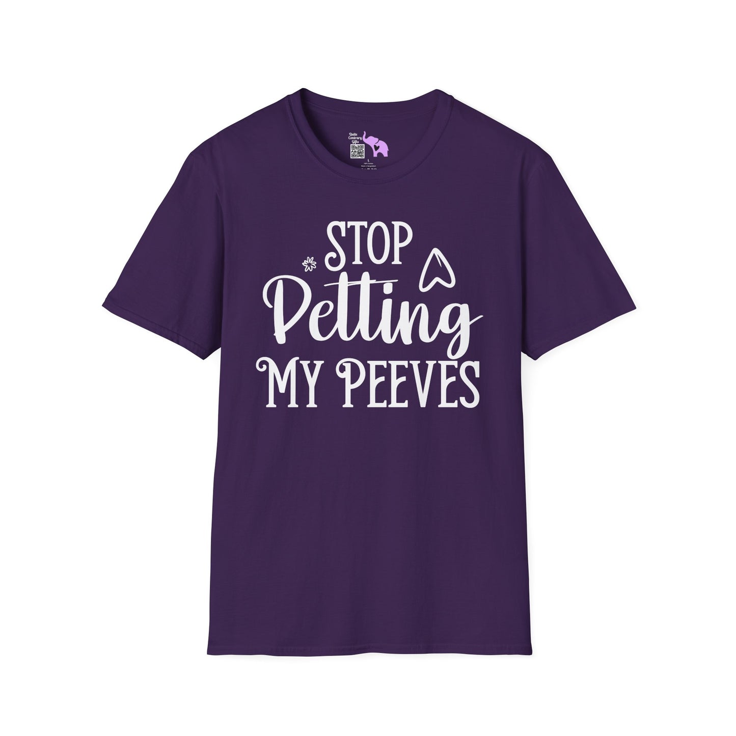 Stop Petting My Peeves Adult T-shirt