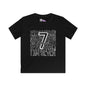 I Am Seven Typography Youth Softstyle Tee