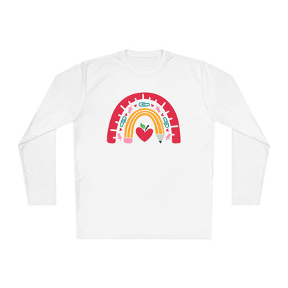 Rainbow Teacher Adult Long Sleeve Tee