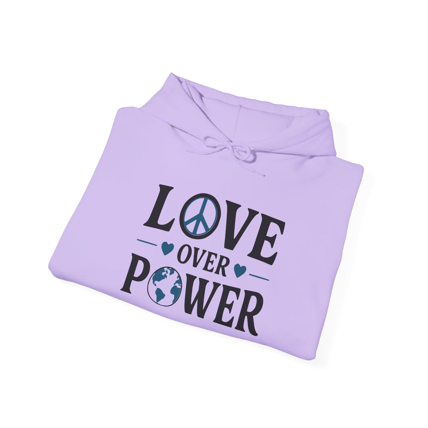 ""When the Power of Love Overcomes the Love of Power, the World Will Know Peace Heavy Blend™ Hooded Sweatshirt