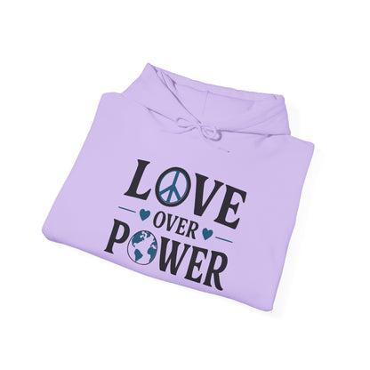 ""When the Power of Love Overcomes the Love of Power, the World Will Know Peace Heavy Blend™ Hooded Sweatshirt