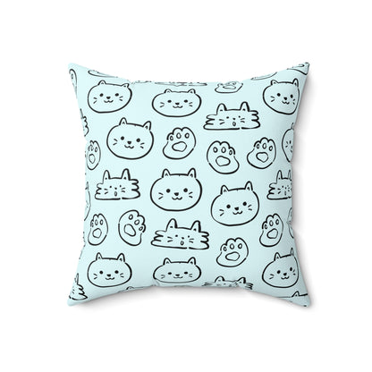 Cat Lovers Throw Pillow