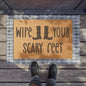 Wipe Your Scary Feet Coconut Fiber Doormat