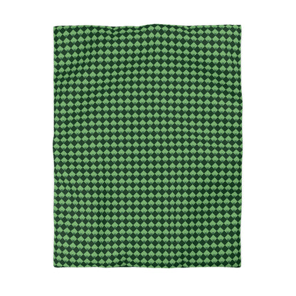 Diamond Bloom- Spruce & Sage Microfiber Duvet Cover