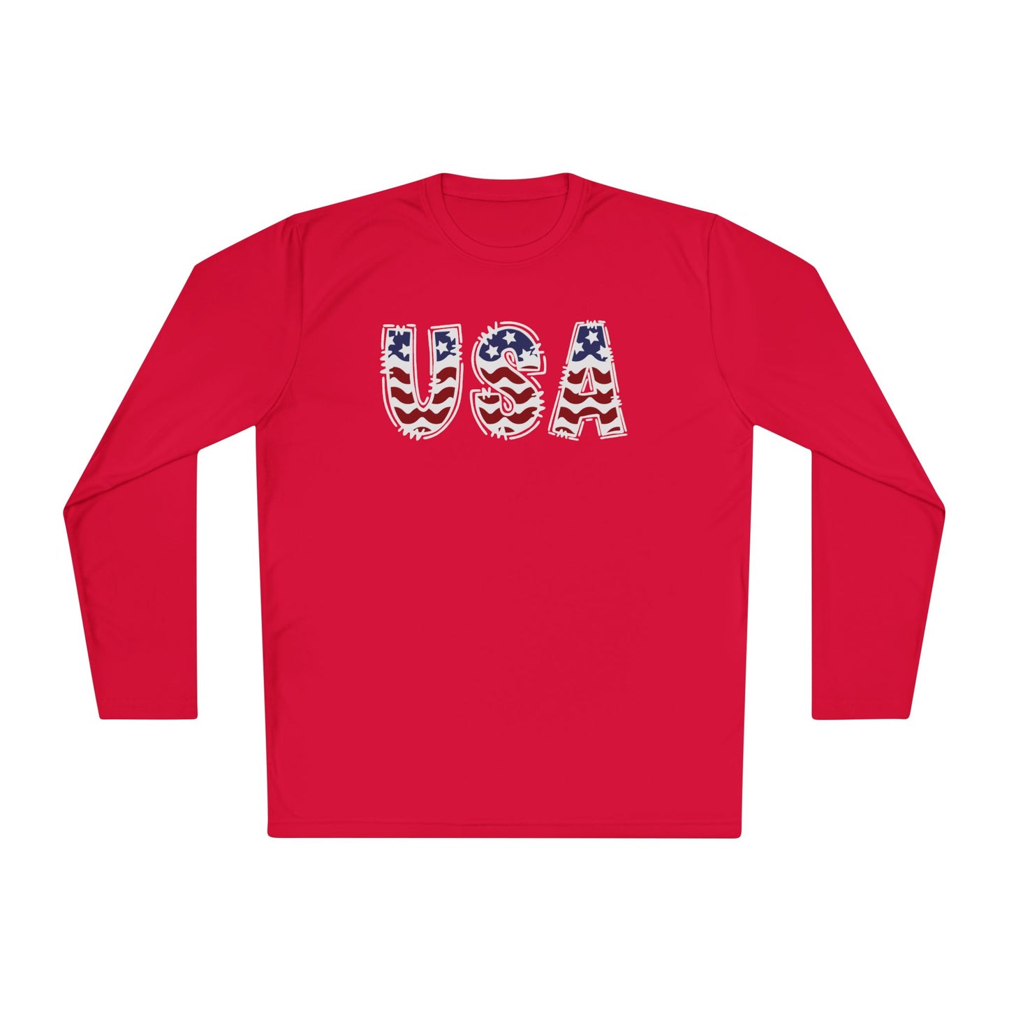 USA in Style Adult Long Sleeve Tee