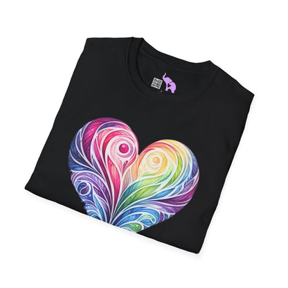 Colorwave Heart Adult T-shirt