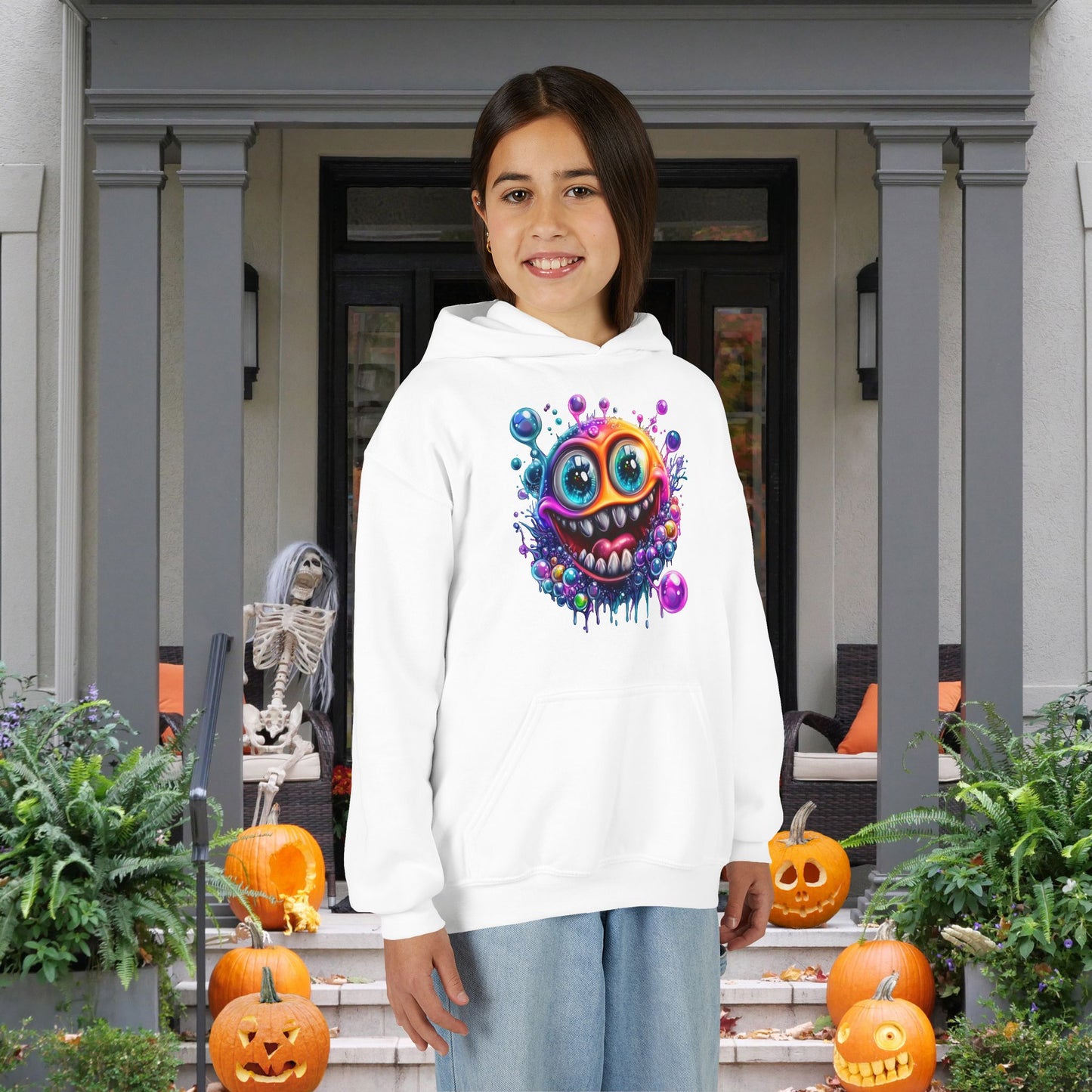 Bubbly Monster Youth Heavy Blend Hoodie