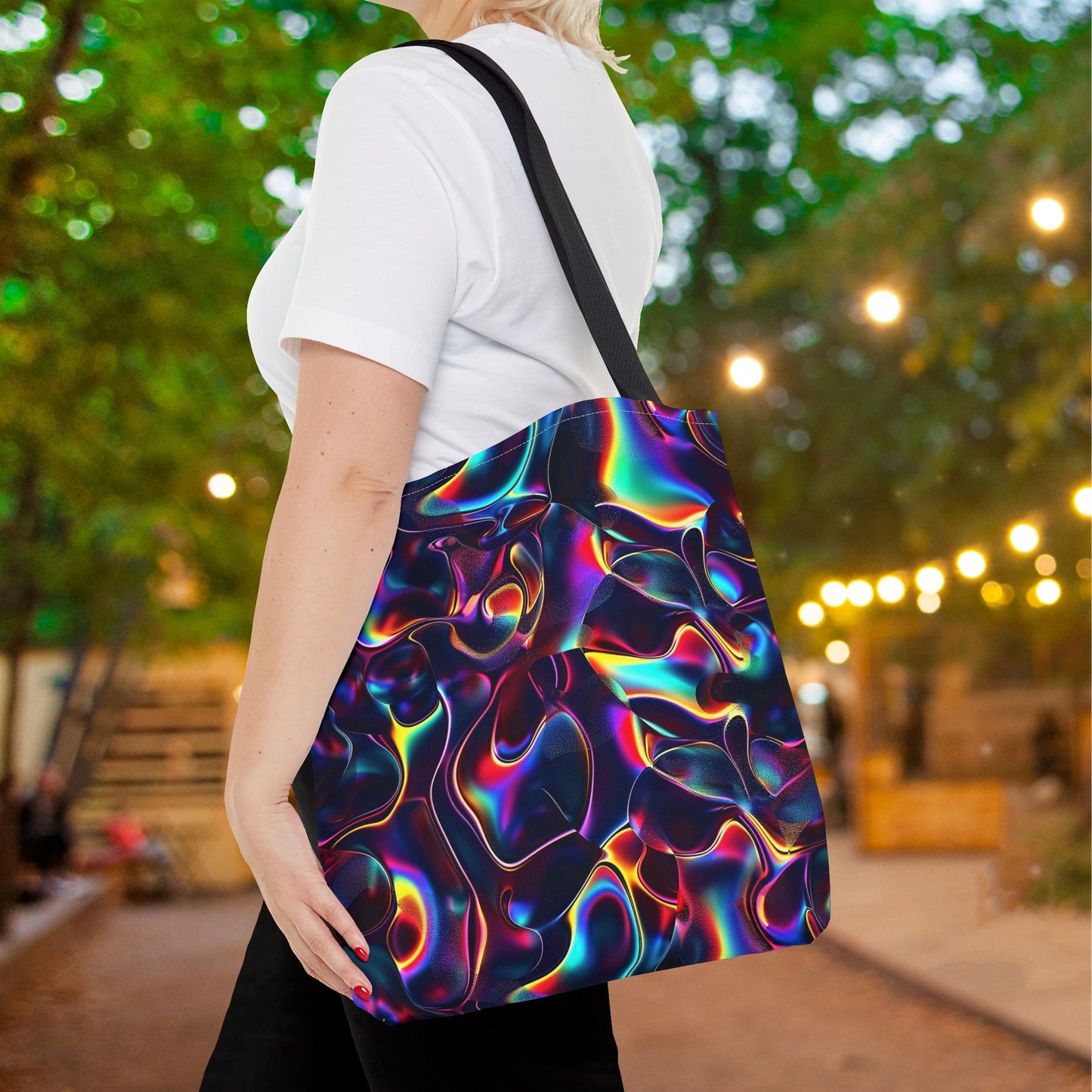 Holographic Mirage Canvas Tote Bag