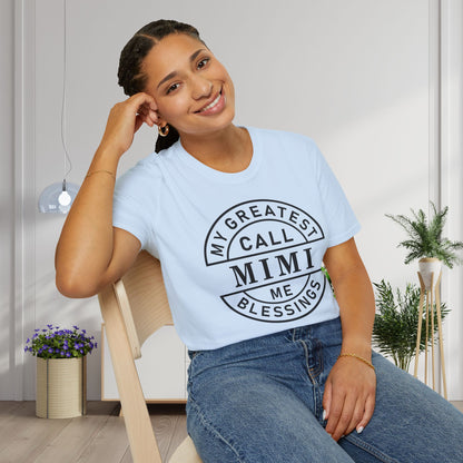 My Greatest Blessings Call Me Mimi Adult T-shirt