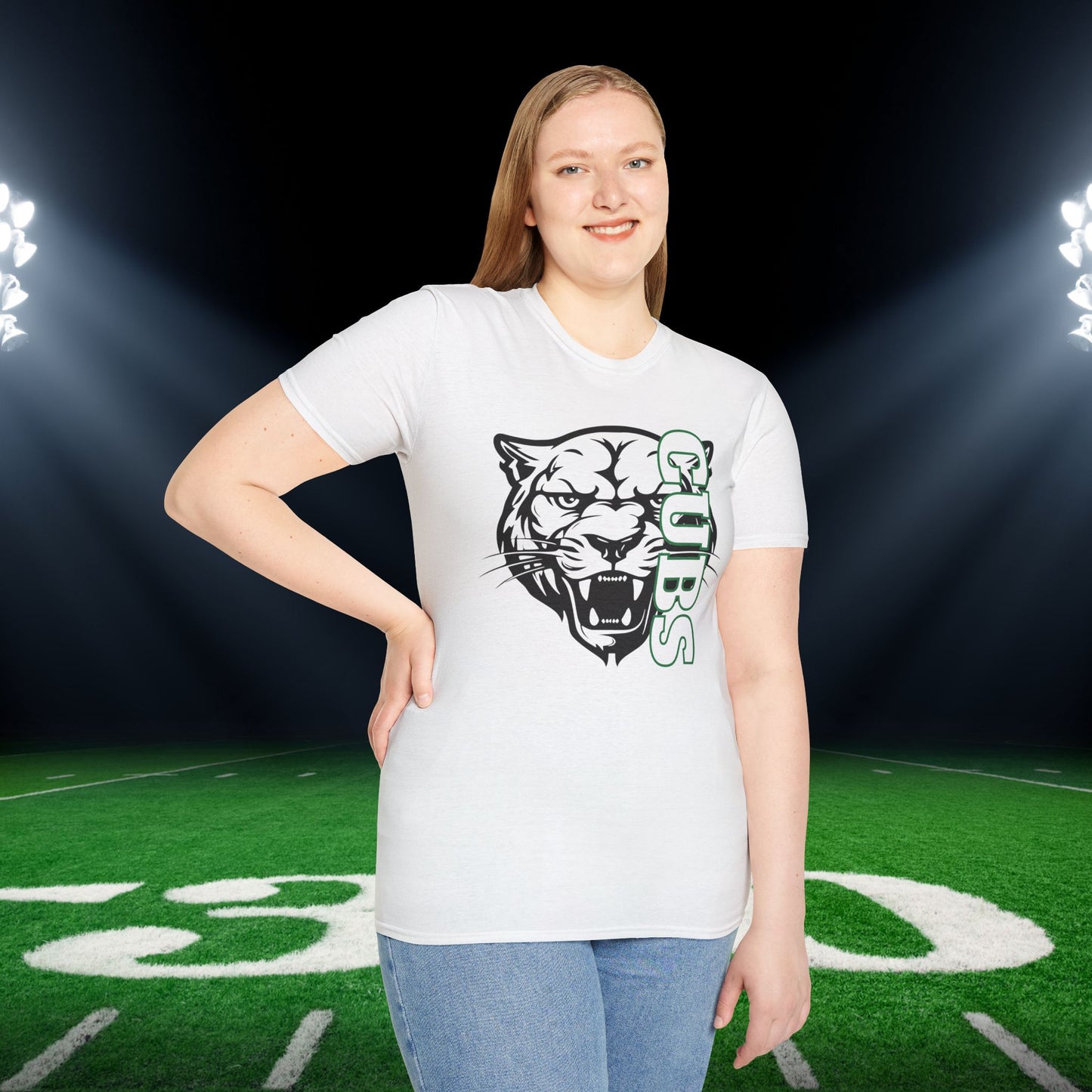 Brenham Cubs Mascot Adult T-shirt