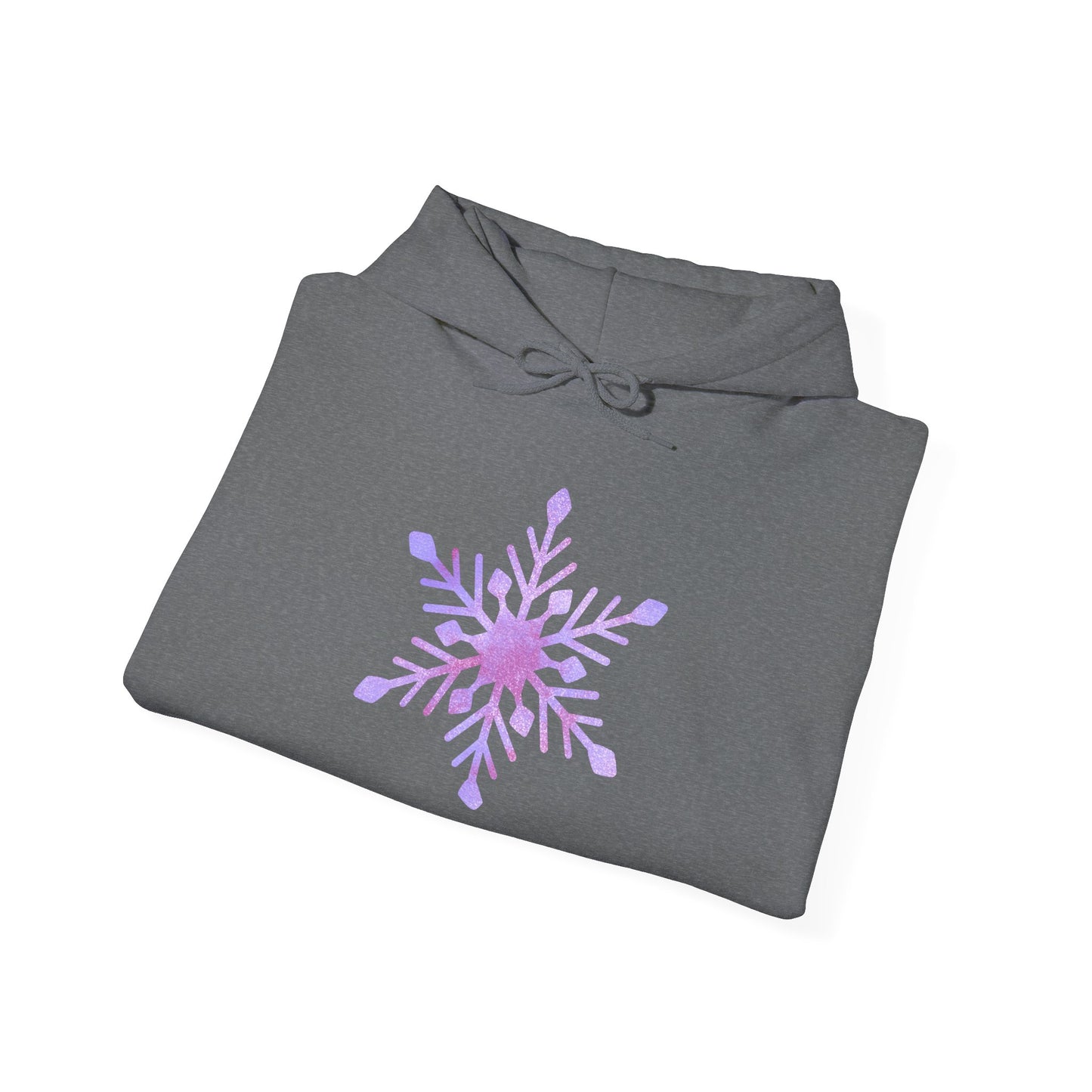 Large Snowflake Adult Heavy Blend™ Hooded Sweatshirt