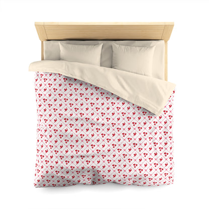 Cupid’s Lattice Microfiber Duvet Cover