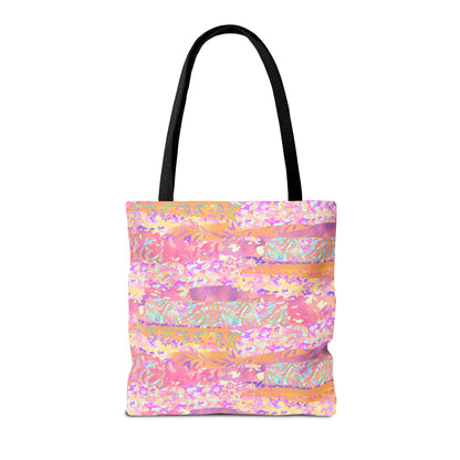 Wild Tropic Collage Canvas Tote Bag
