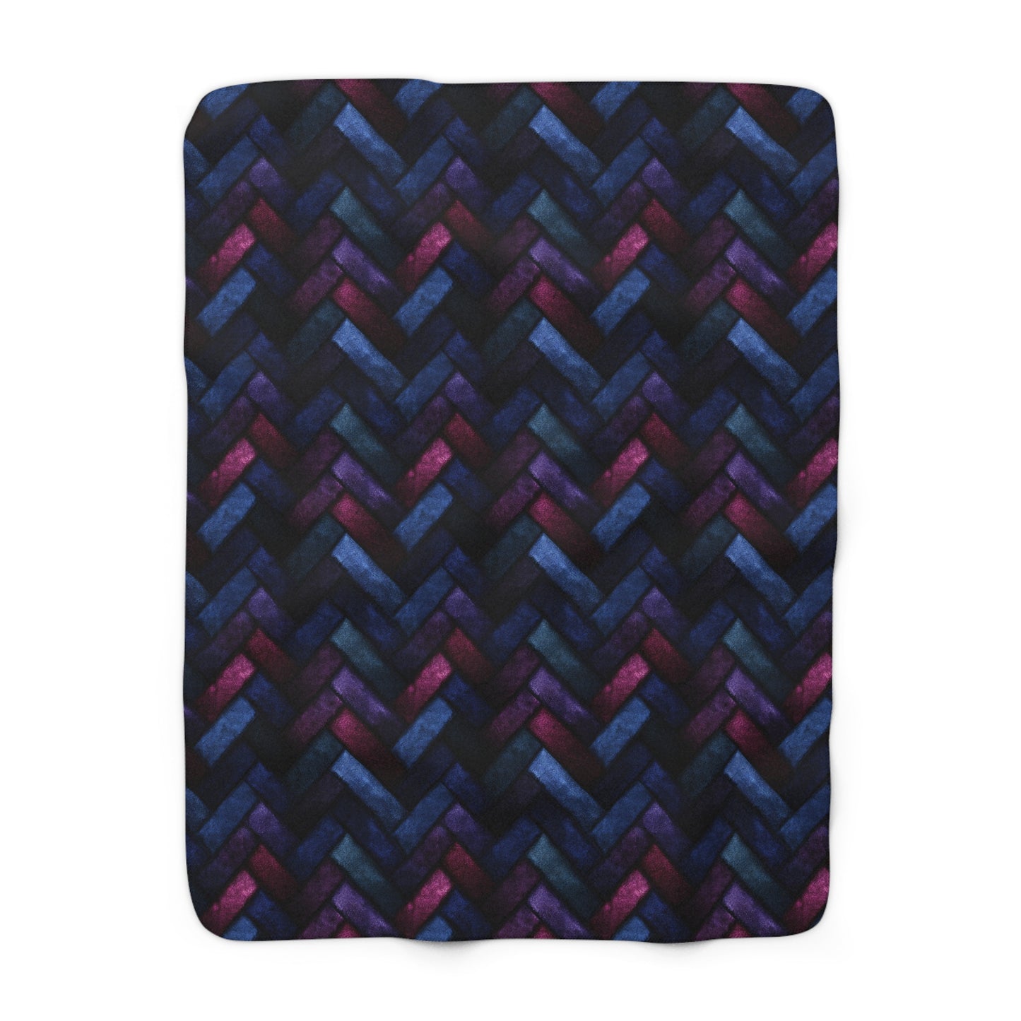 Velvet Angles Print Fleece Blanket