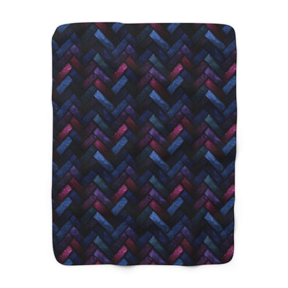 Velvet Angles Print Fleece Blanket
