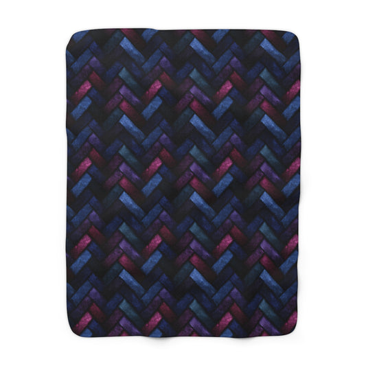 Velvet Angles Print Fleece Blanket