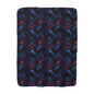 Velvet Angles Print Fleece Blanket