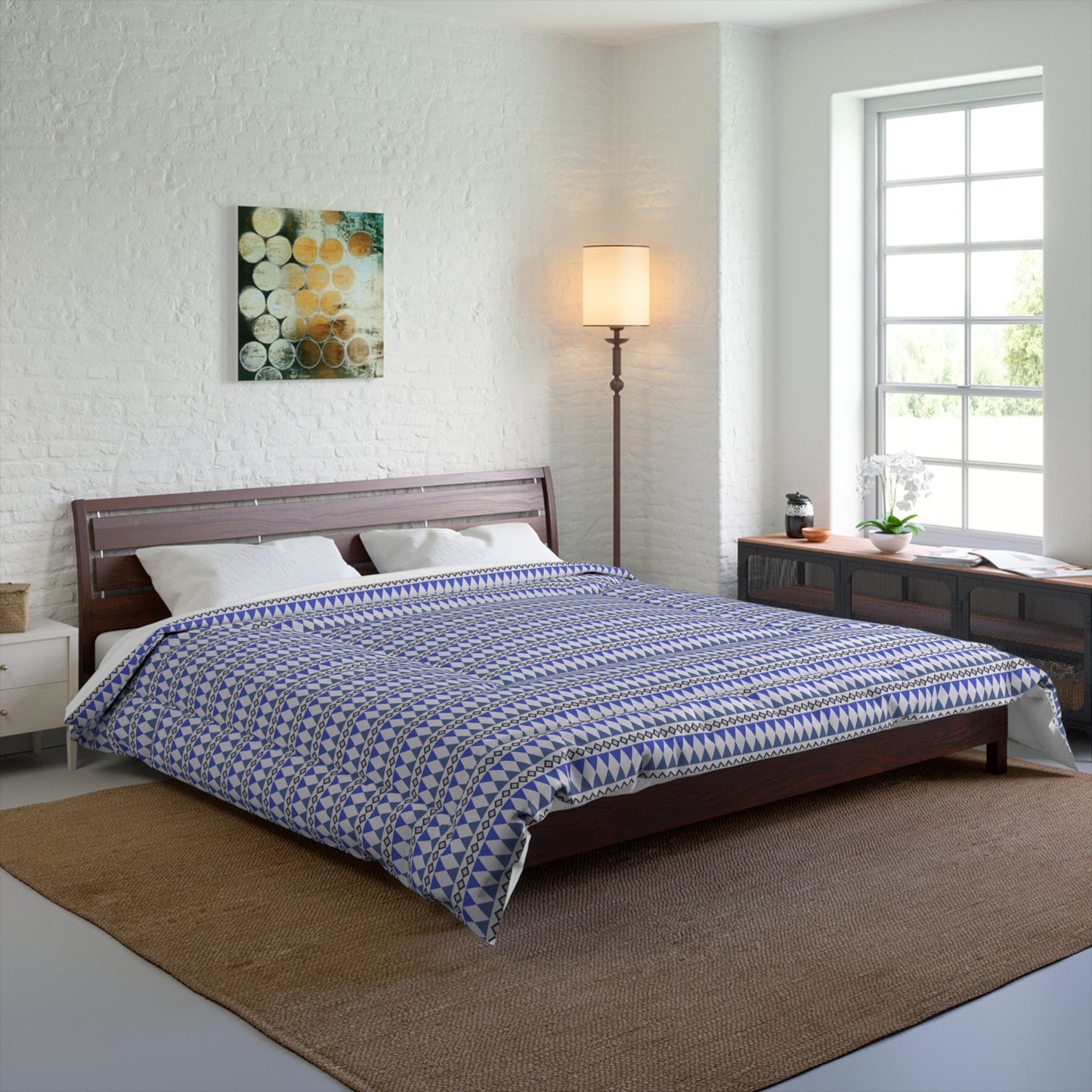 Sapphire Cairn Stripes Comforter