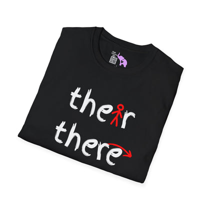 Their There They're Grammar Adult T-shirt