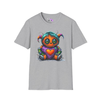 Patchwork Pumpkin Heart Adult T-shirt